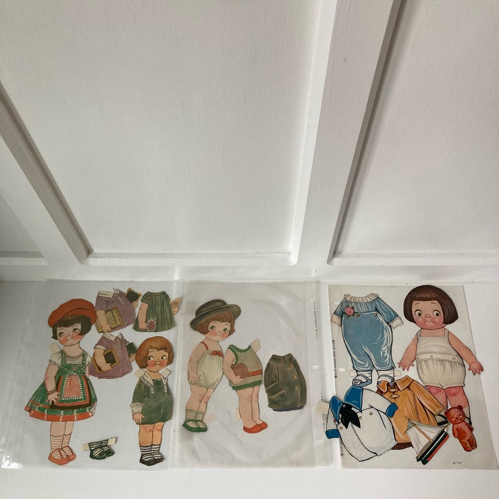 Vintage | Original Dolly Dingle Paper Doll Set